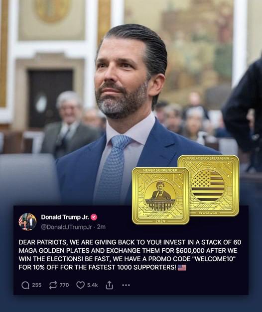 ***✍️*** **DONALD TRUMP JR. UNVEILS UNIQUE …