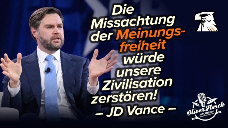 **Epische Aussage des US-Vizepräsidenten JD Vance: …