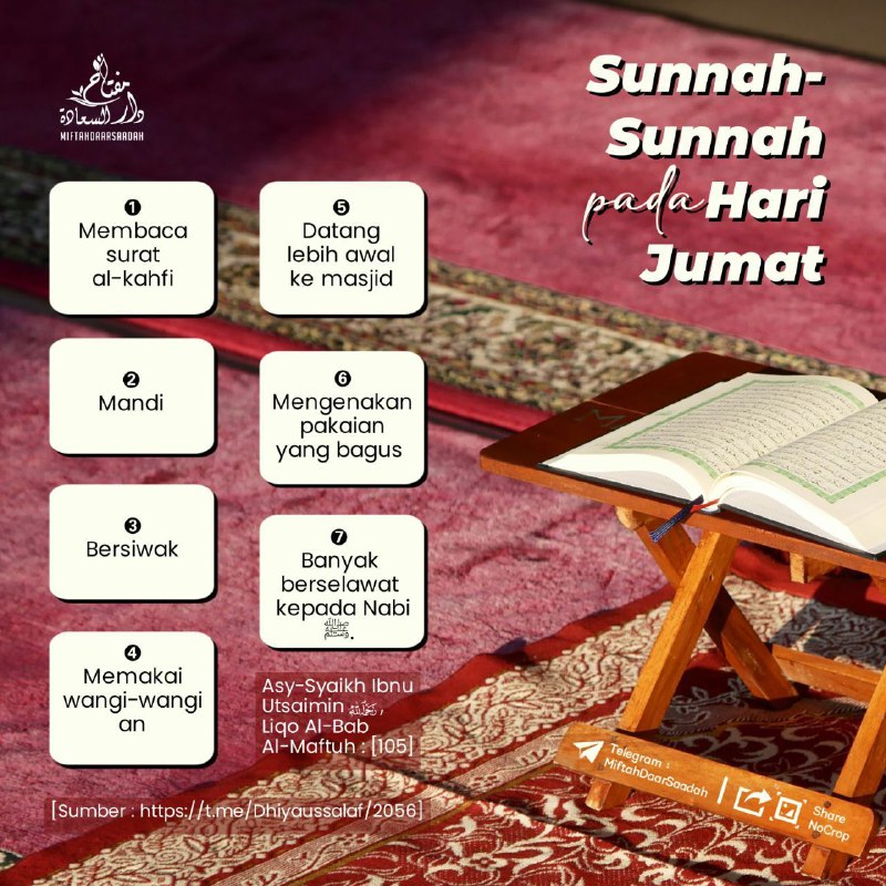 ***🕌*** **SUNNAH-SUNNAH PADA HARI JUMAT**