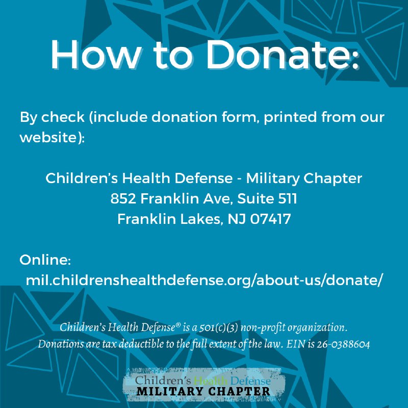 Children's Health Defense - Military