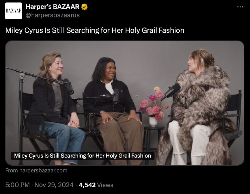 Издание «Harper's Bazaar» в Twitter: