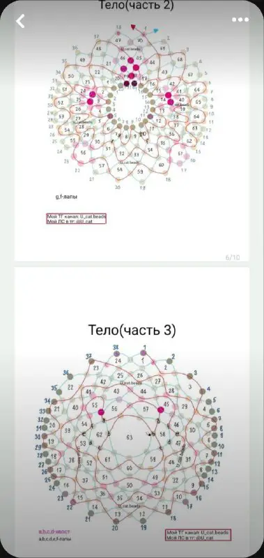 схемы на амигуруми из бисера 🫶🏻