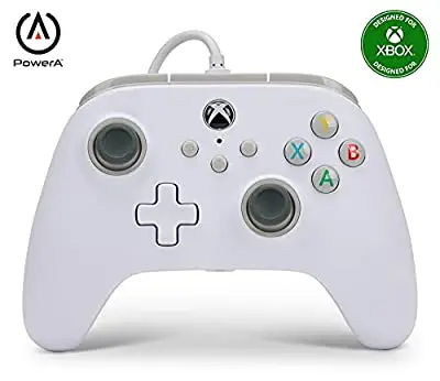Power A Mando con cable PowerA para Xbox Series X|S - Blanco