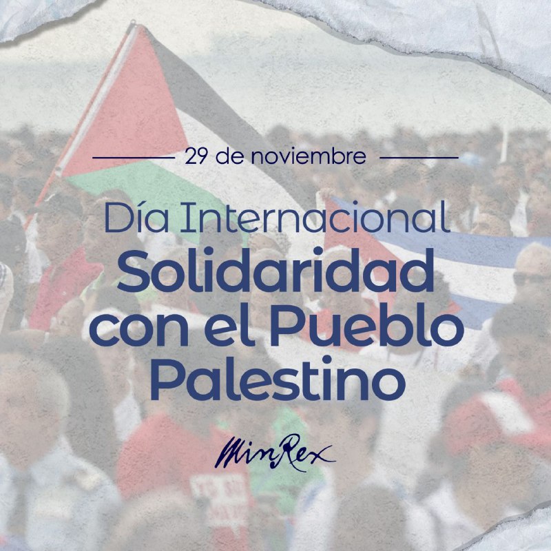 Desde [#Cuba](?q=%23Cuba) ***🇨🇺*** ratificamos nuestra solidaridad …