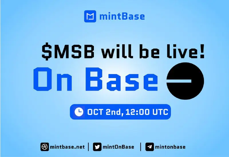 ***🚀*****$MSB** **Token Stealth Launch on Base** …