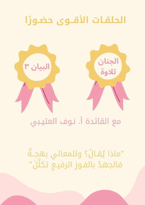 مُبارك للقائدة أ.نوف العتيبي وطالباتها الهُمَامات …