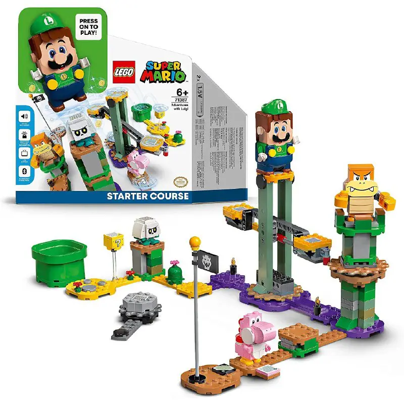 ***🟣*** Juego LEGO Super Mario Aventuras con Luigi Pack Inicial por sólo 44€ ¡¡27% de descuento!!