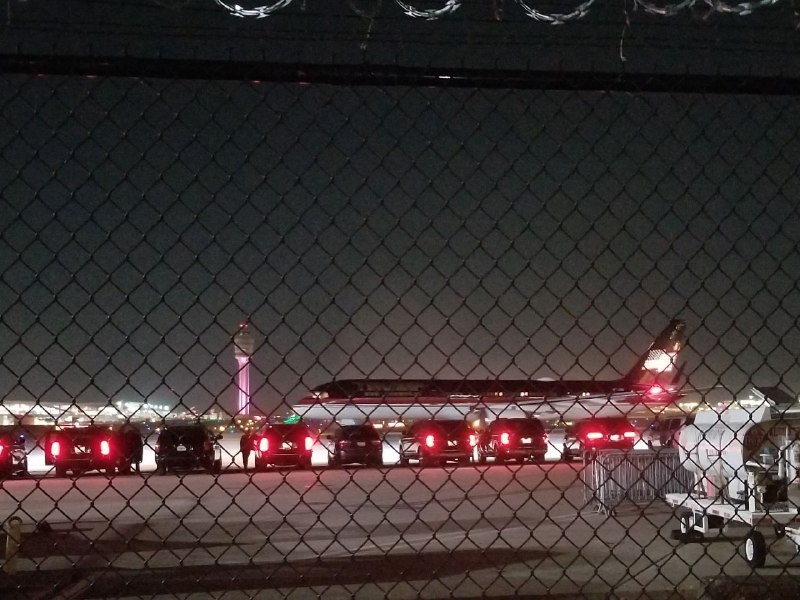 Watched President Trump's plane take off …