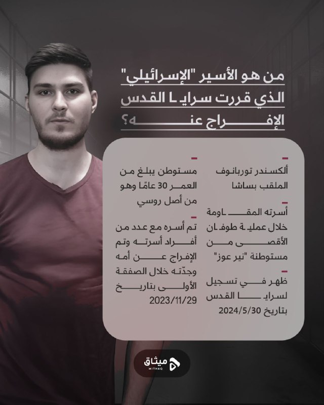*****🔰***من هو الأسير "الإسرائيلي"
