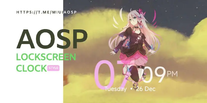 Aosp Lockscreen Clock style