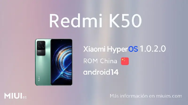 ***🆕*** **Redmi K50** OS1.0.2.0.ULNCNXM