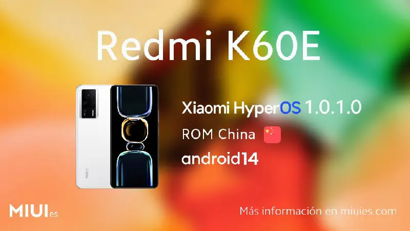 ***🆕*** **Redmi K60E** OS1.0.1.0.UMMCNXM