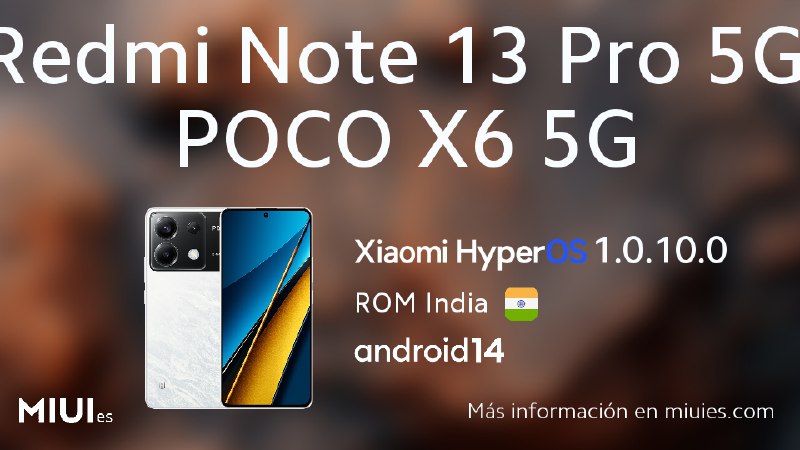 **Actualización para el Redmi Note 13 …