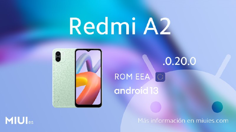 **Actualización para el Redmi A2** [ⓘ](https://miuies.com/device/water-312)