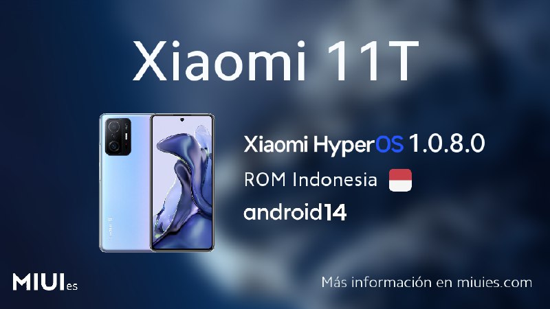 **Actualización para el Xiaomi 11T** [ⓘ](https://miuies.com/device/agate-189)