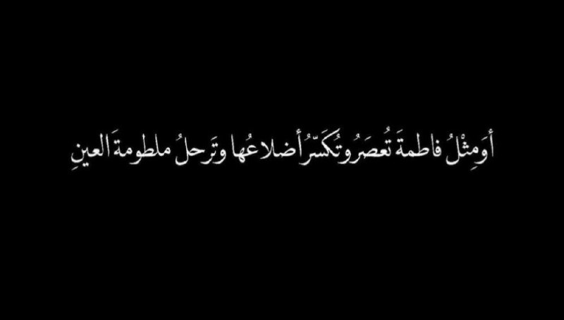 أوَمِثْلُ فاطمةَ تُعصَرُ وتُكَسّرُ أضلاعُها،