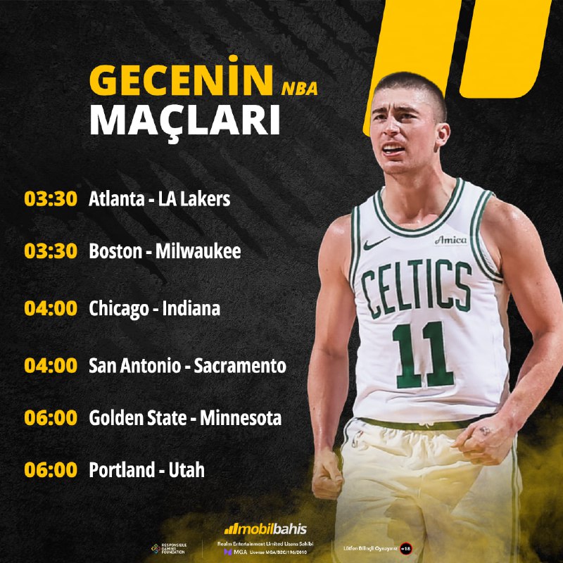 ***👀*** NBA’de bu gece oynanacak Boston …