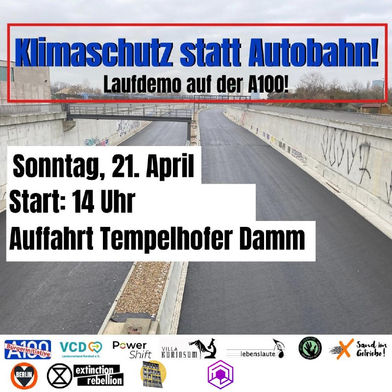 **Klimaschutz statt Autobahn!**