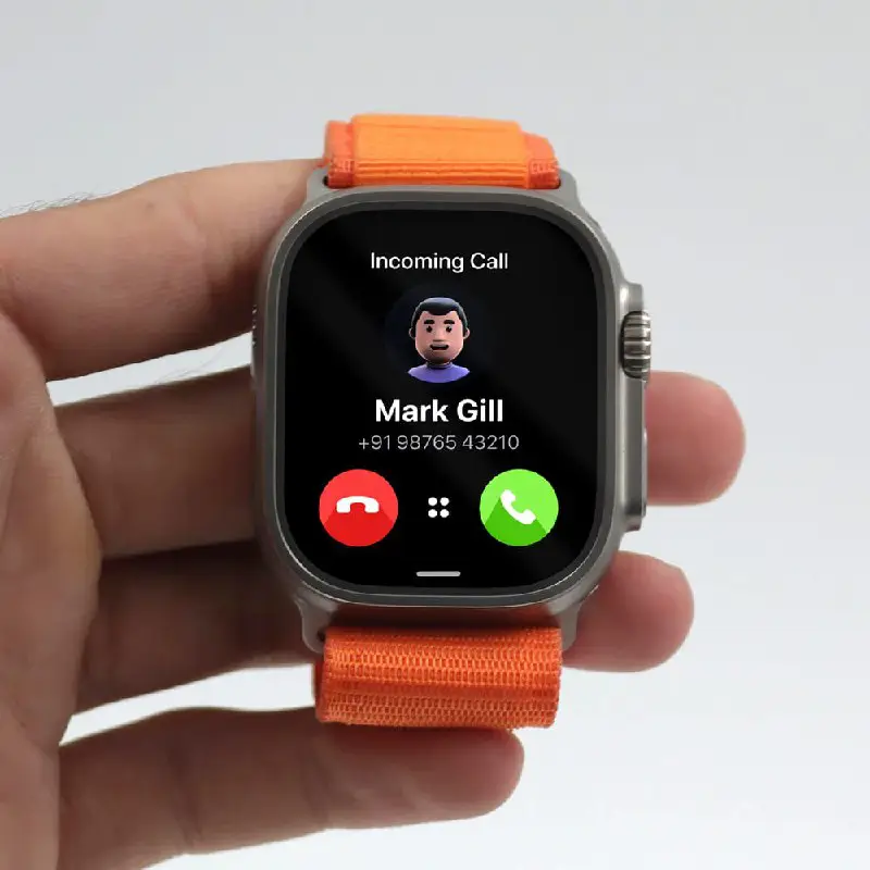 **Free Hand-Holding Apple Watch Ultra Mockup …