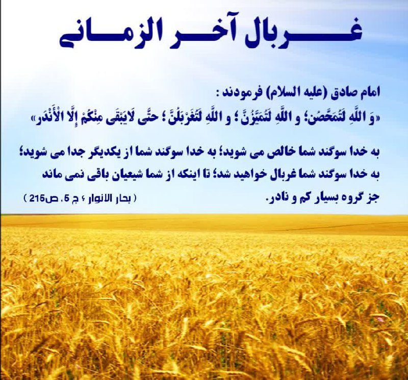 *****☀️***امام صادق علیه‌السلام فرمودند