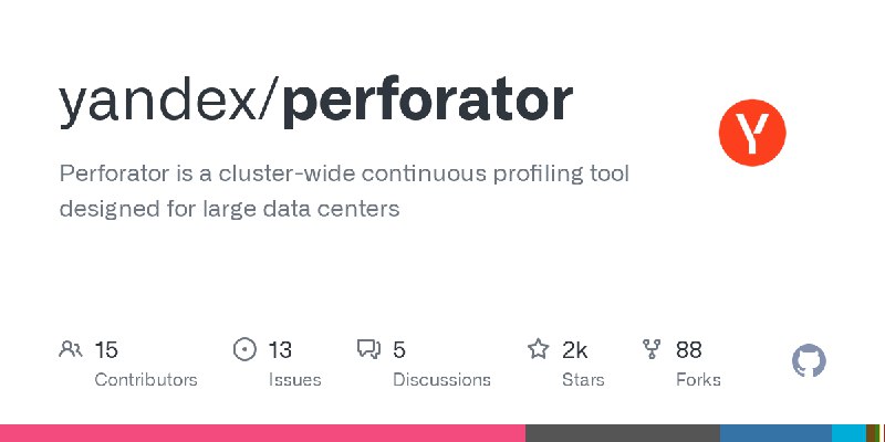 Perforator is a production-ready, open-source Continuous …