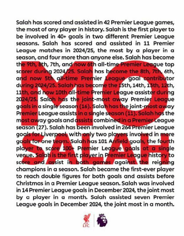 What Mohamed Salah's been up to …