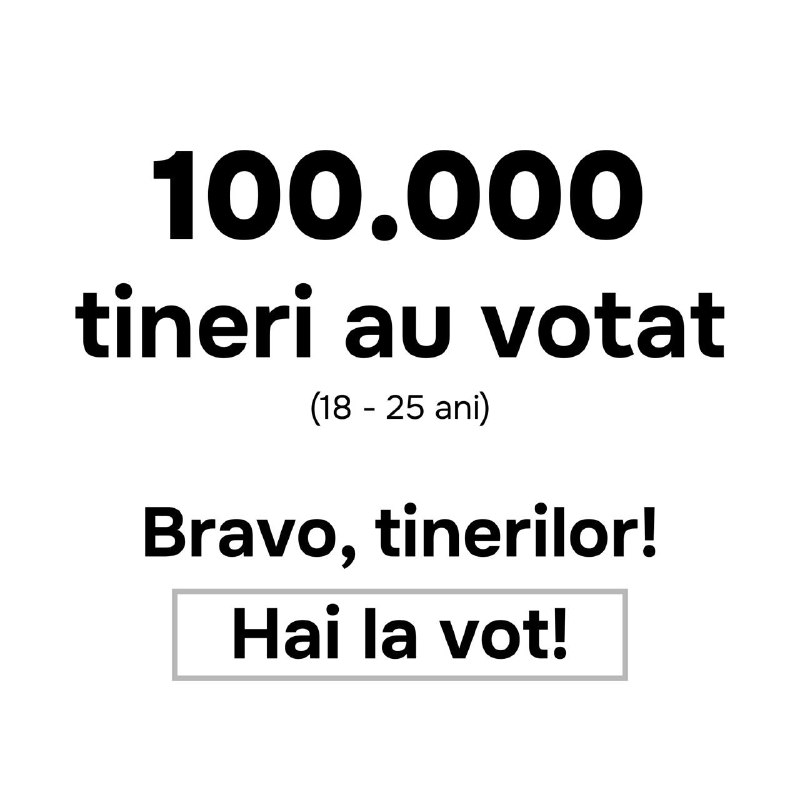 Tinerii votează!