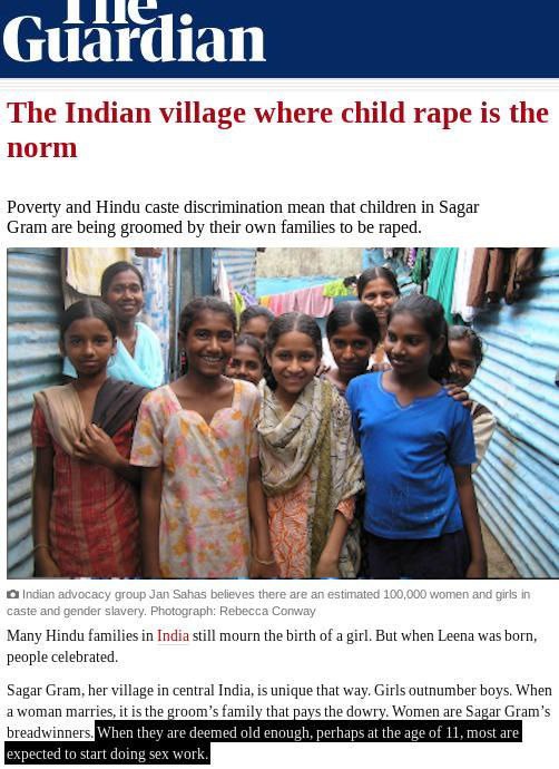 "Il villaggio indiano dove lo stupro …
