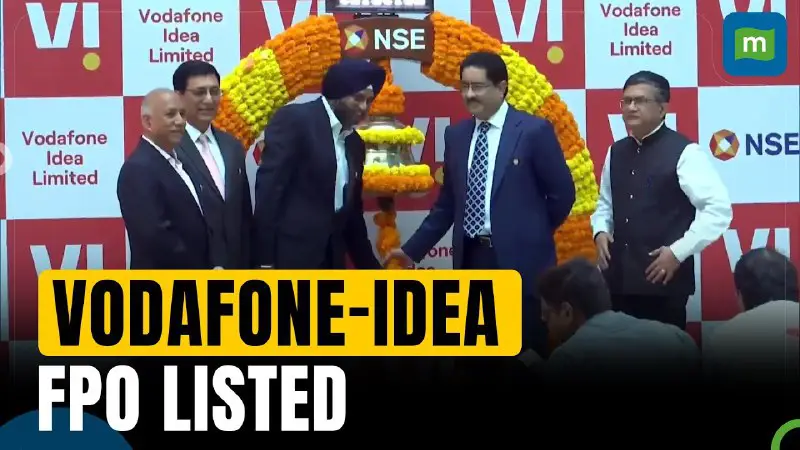 **Vodafone-Idea FPO shares list at NSE.**
