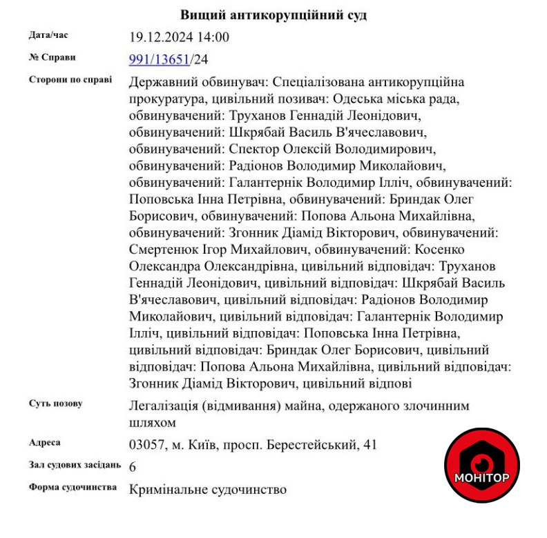 Специализированная антикоррупционная прокуратура припомнила преступному синдикату …