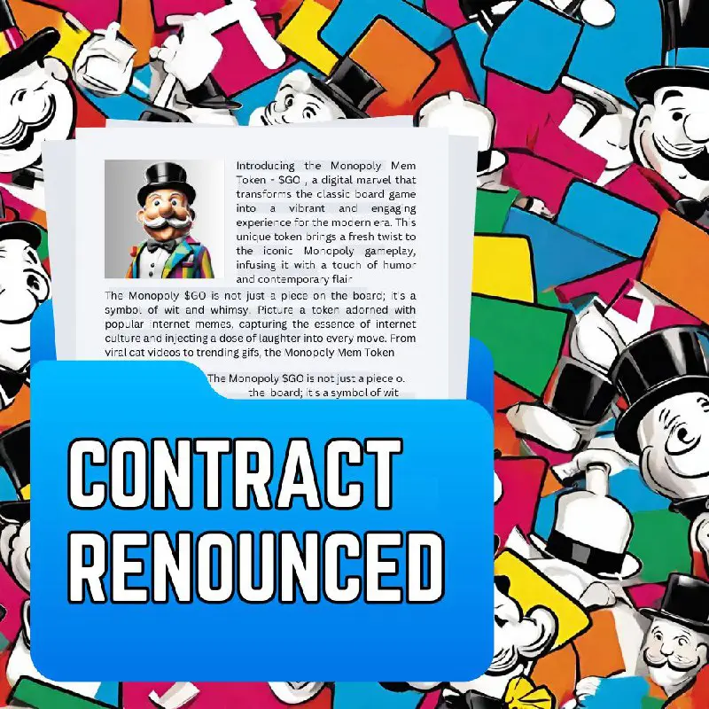 **Our contract has been renounced**