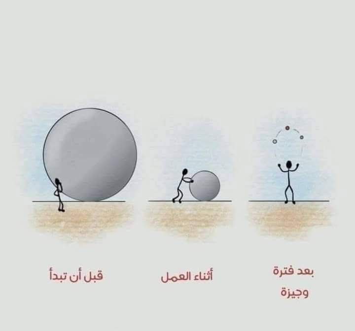 كل شيء في بدايته تحس انه …