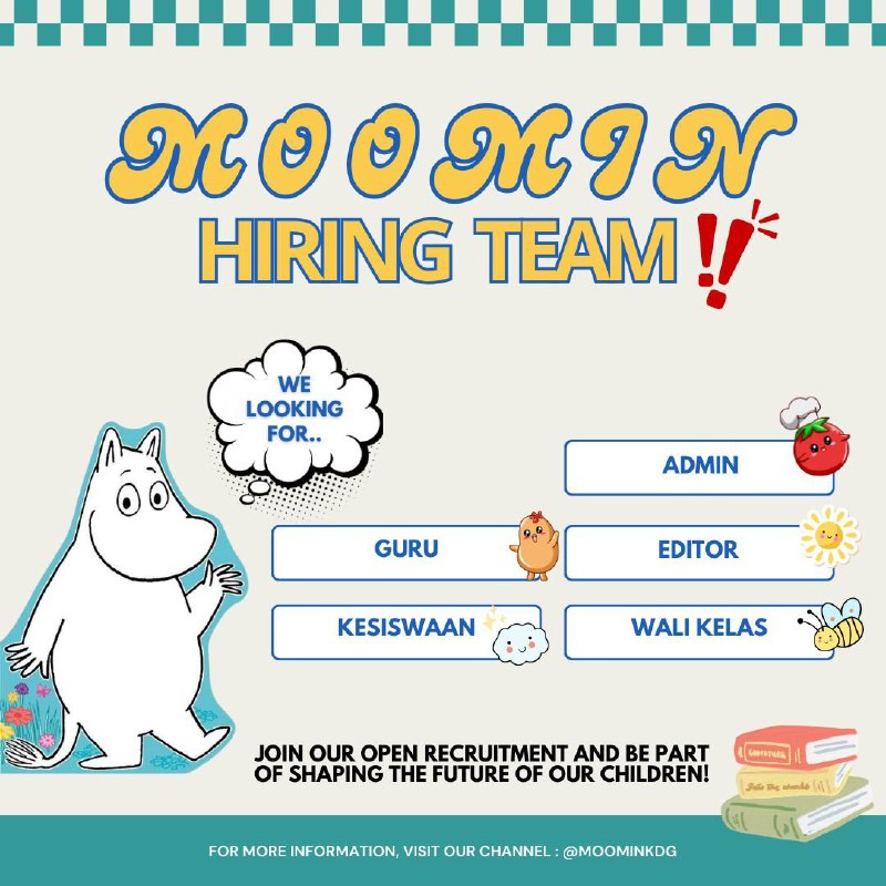 MOOMIN KINDERGARTEN | HIRING TEAM!!: