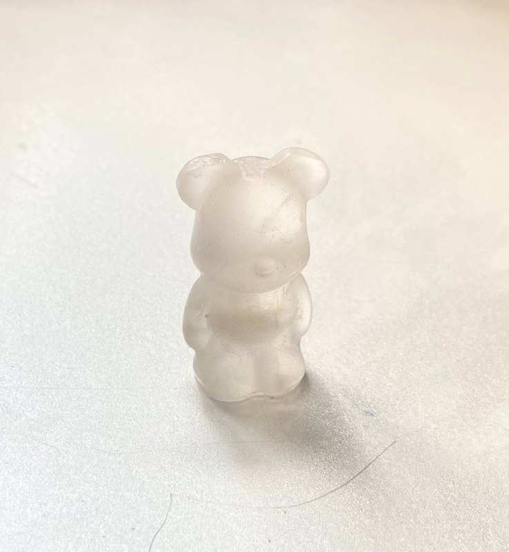 clear quartz bearbrick- $1.50