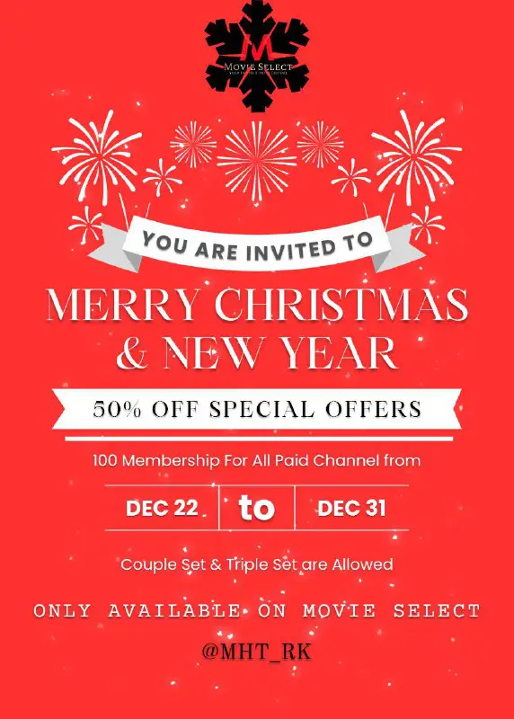 ***MS's Christmas &amp; New Year Promotion …