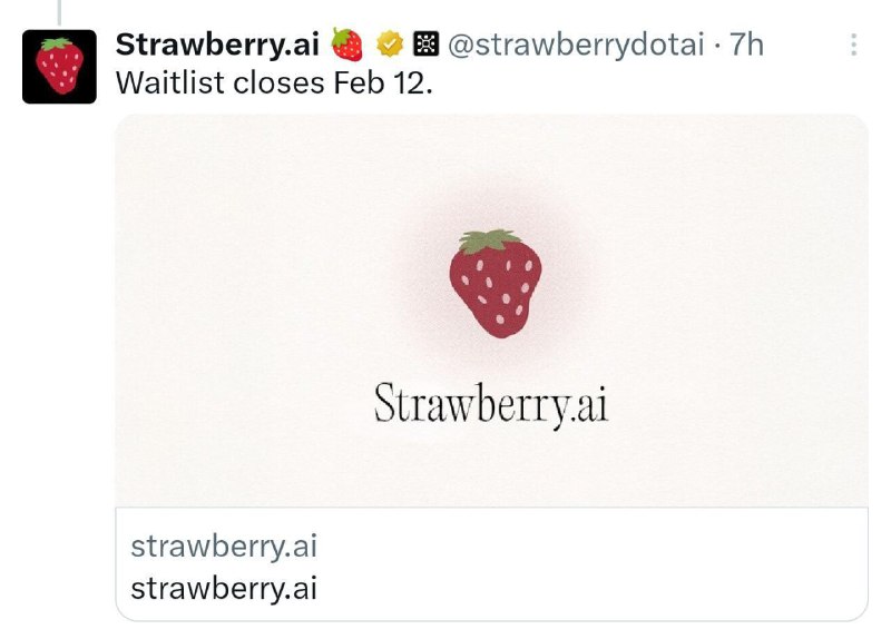 [#strawberry](?q=%23strawberry) [#waitlist](?q=%23waitlist)