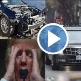 ***🚨***BREAKING NEWS: VIDEO CIRCULATING ON TELEGRAM FROM THE TRUMP’S CAR CRASH!