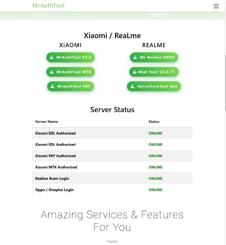 **Server Name Status