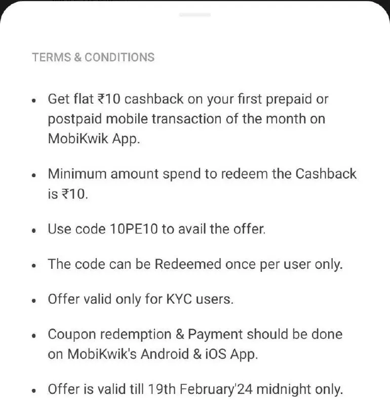 ***🔥***Mobikwik Mobile Recharge Offer Extended ***🔥***