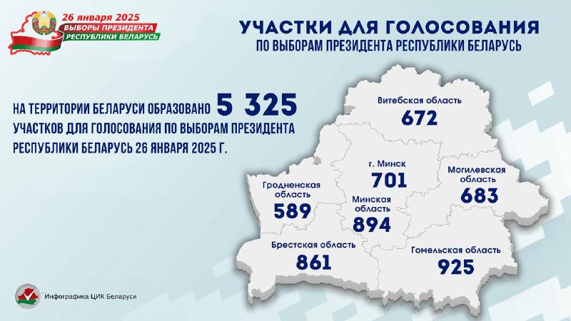 ***🇧🇾*****Завершился этап образования участков для голосования …