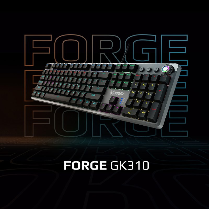 **Механічна клавіатура - MSI FORGE GK310**