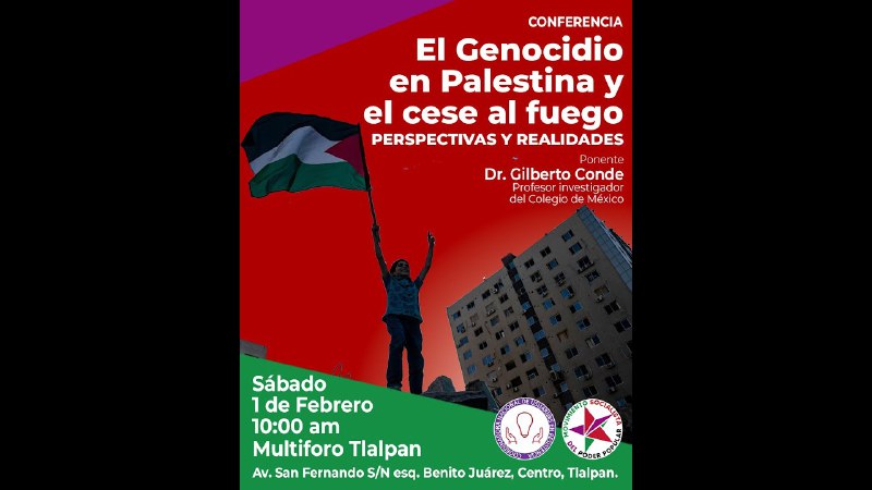 ***🇵🇸***Conferencia *El Genocidio en Palestina y …