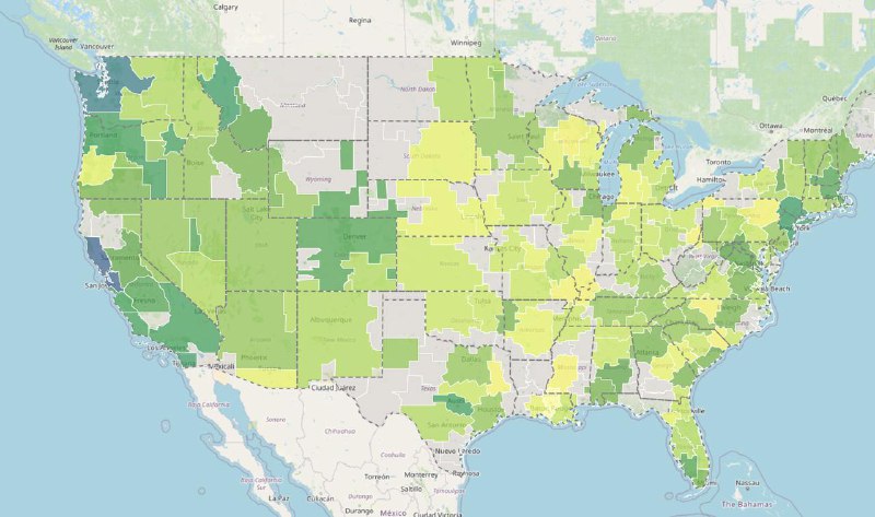 [Level.fyi](http://Level.fyi/) 推出了[美国码农薪资的 heatmap 可互动地图](https://www.levels.fyi/heatmap/?utm_source=t.me/mtfront)，可以按中位数、90 percentile 等查看，还可以直接搜索城市。