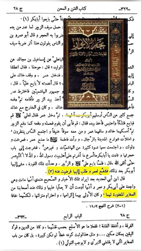 **فاطمة رضيت على عمر وأبو بڪر …