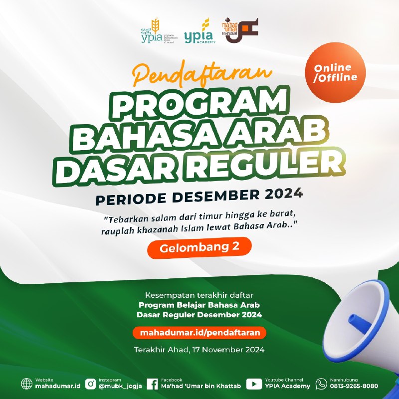 [ PENDAFTARAN PROGRAM BADAR (BAHASA ARAB …