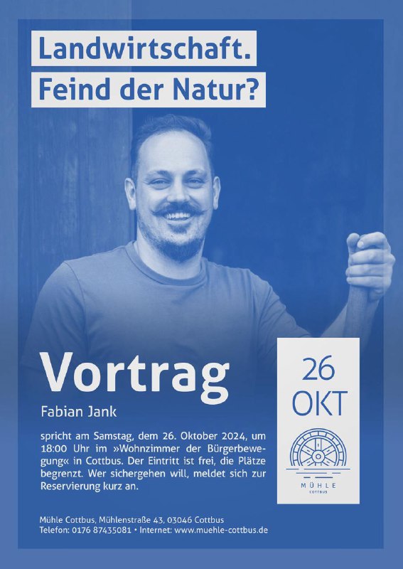 **Vortrag: Landwirtschaft. Feind der Natur?**