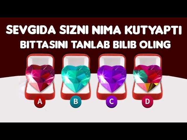 **Sevgi hayotingizda sizni nimalar kutmoqda? ***🤔******❤️***