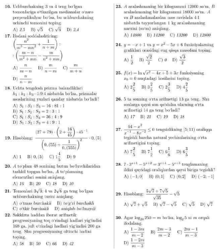 Matematika shaydolari