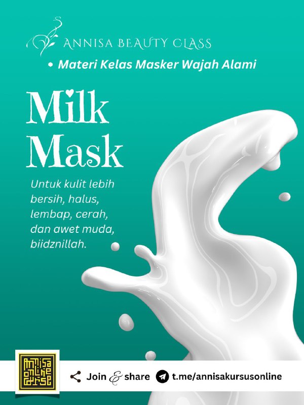 Manfaat masker susu