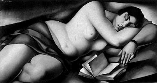 Tamara de Lempicka "Reclining Nude with …